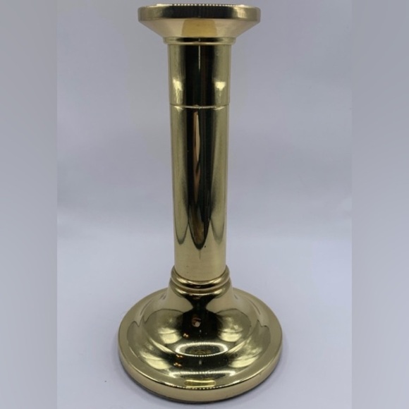 Brass candlestick. (1) Baldwin Brass  USA Candlestick Candle Holder 6.25” - Picture 1 of 6